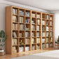 Bibliothèque scandinave en bois d'ingénierie standard à l'arrière fermé standard