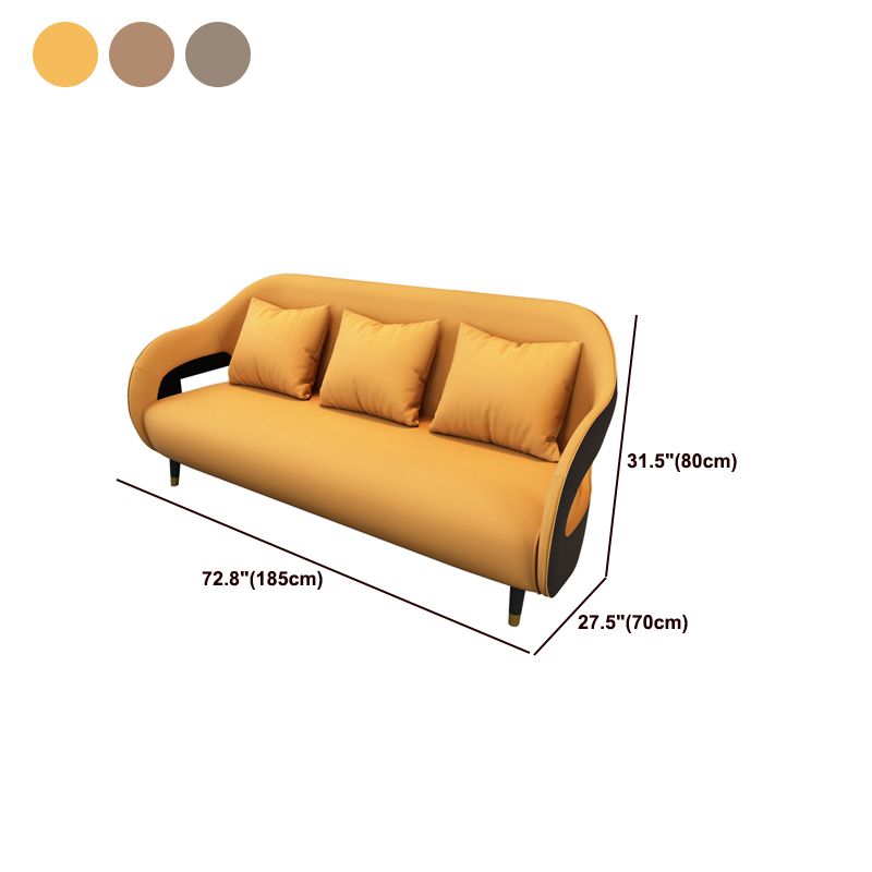 Divano in legno in fico resistente alla lacrime di divano standard con braccio inclinata contemporanea