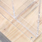 Table de bar moderne en acrylique et bois, table à hauteur de bar à double piédestal pour le salon