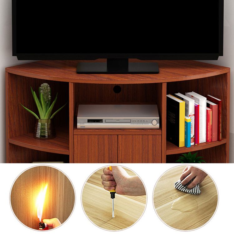 Mobile tv in stile TV in legno ingegnerizzato moderno moderno tv angolo con porta