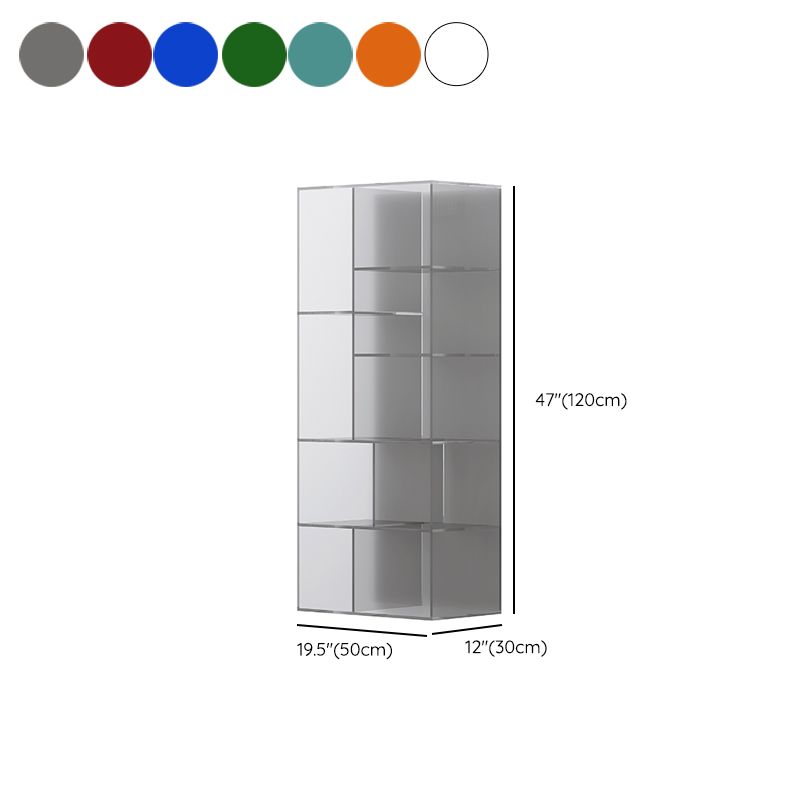 Standard Closed Back Bookshelf Modern Style Acrylbuchhandel
