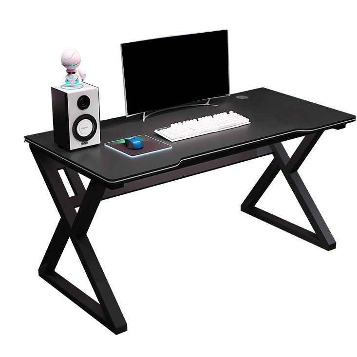 Ergonomic Home Computer Desk Trestle Gaming Desk with Metal Legs Clearhalo 'furn' 'furn_office_desk' 'Furniture' 'Office Desks' 'Office Furniture' 'office_desk' 1200x1200_a4ad1bb6-e874-4f5e-ab59-320ca1aa3691