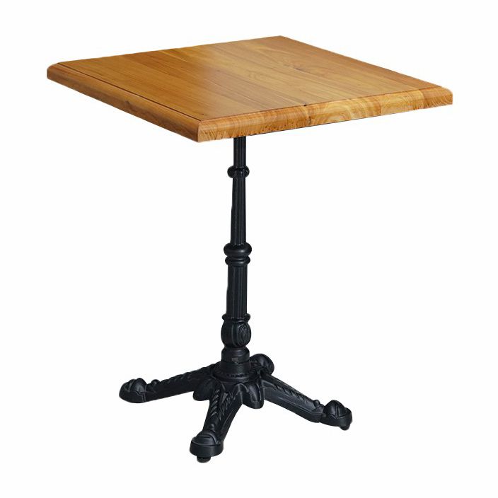 Industrial Solid Wood Dining Table Square Table with Metal Pedestal Base Clearhalo ' dining_table' 'Dining Tables & Seating' 'Dining Tables' 'furn' 'furn_dining_table' 'Furniture' 'furniture_dining_table' 'Kitchen & Dining Furniture' 'kitchen&dining_furn' 'kitchen' 'kitchen_dining_table' 1200x1200_a4af6d48-0292-4ba2-afe6-c14053c173f3