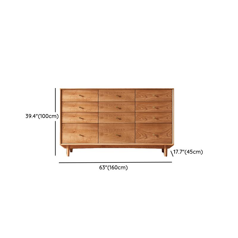 Traditional Horizontal Double Dresser Wood Storage Dresser with Drawers for Home Clearhalo 'Bedroom Furniture' 'Dressers & Chests' 'dressers_chests' 'furn' 'furn_dressers_chests' 'Furniture' 1200x1200_a4b035ba-f8ae-4e83-add3-d0cce0e342c7