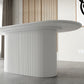 Pedestal Base Furniture Simplicity Style Oval Dining Room Collection for Home Clearhalo ' dining_table' 'Dining Tables & Seating' 'Dining Tables' 'furn' 'furn_dining_table' 'Furniture' 'furniture_dining_table' 'Kitchen & Dining Furniture' 'kitchen&dining_furn' 'kitchen' 'kitchen_dining_table' 1200x1200_a4b0ae00-1eb0-4866-9aee-f16f392a0558