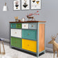 Traditional Style Grey Storage Chest Wooden Storage Chest Dresser for Bedroom