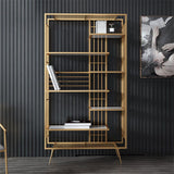 Estantería abierta estantería moderna de metal para comedor 70.9 "h x 11.8" W