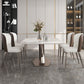 Stainless Steel Traditional Luxury Table Sintered Stone Table with Pedestal base Clearhalo ' dining_table' 'Dining Tables & Seating' 'Dining Tables' 'furn' 'furn_dining_table' 'Furniture' 'furniture_dining_table' 'Kitchen & Dining Furniture' 'kitchen&dining_furn' 'kitchen' 'kitchen_dining_table' 1200x1200_a4b1902a-c3d9-4ea9-a2d5-7305ea31498c