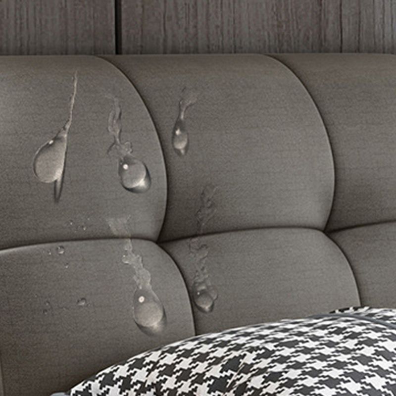 Rangement en bois de pin contemporain avec dossier de tête de tête de rangement