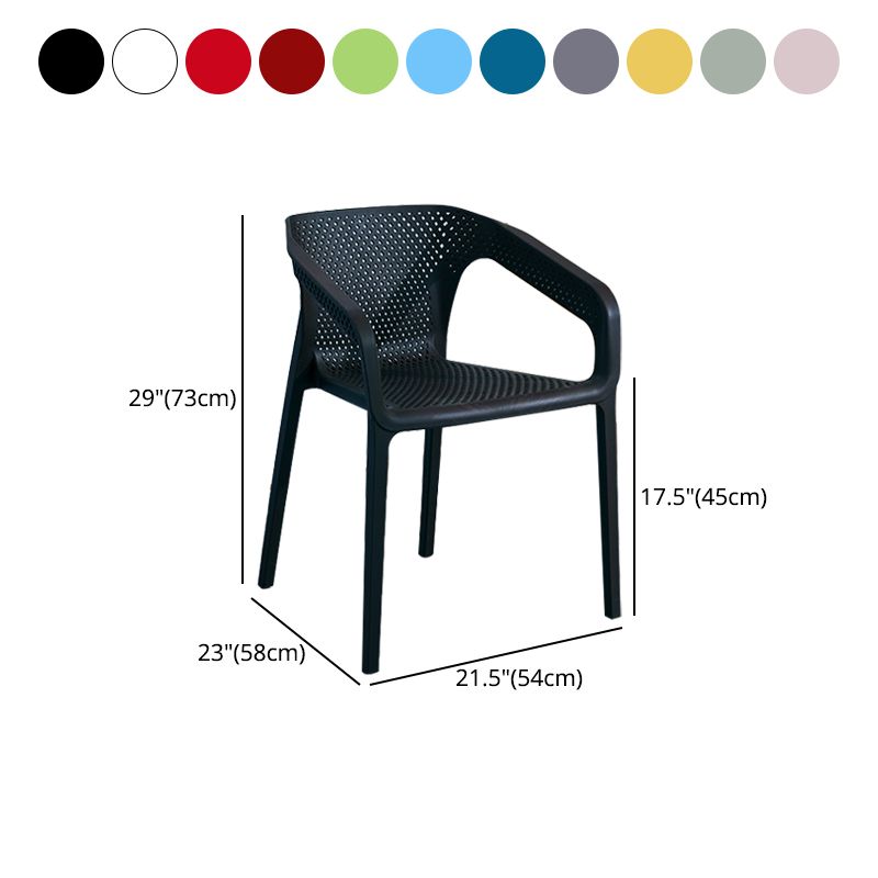 Modern Plastic Kitchen Dining Armchair Solid Back Dining Chair for Home Use Clearhalo ' kitchen&dining_furn' 'Dining Chairs' 'Dining Tables & Seating' 'dining_chair' 'furn' 'furn_dining_chair' 'Furniture' 'furniture_dining_chair' 'Kitchen & Dining Furniture' 'kitchen' 1200x1200_a4b436db-3b9f-4236-a8f3-854d523f83bc