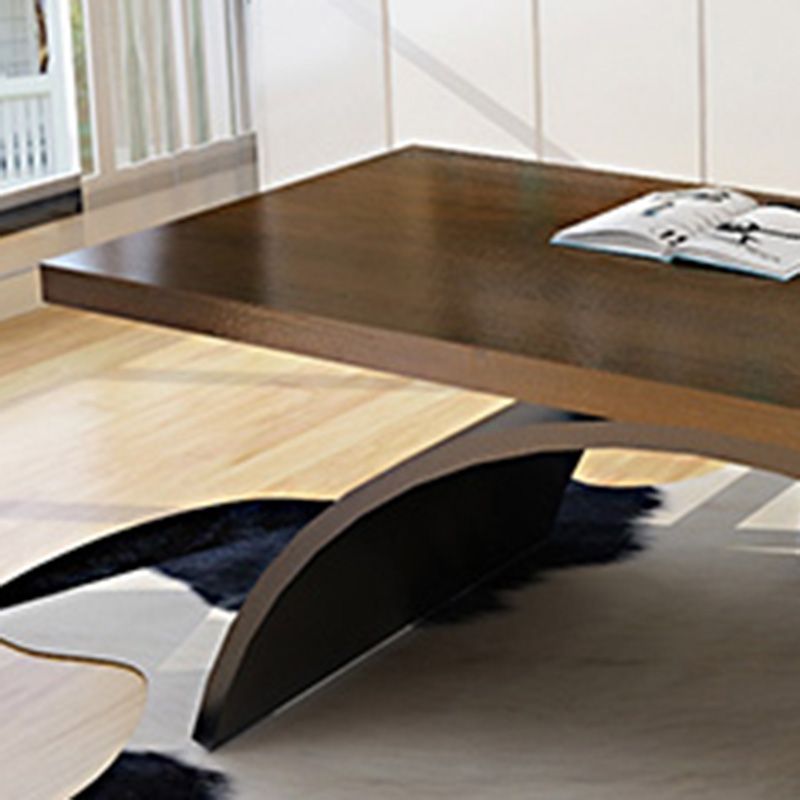 Escritorio de escritura rectangular marrón de 30 pulgadas H escritorio de oficina para casa