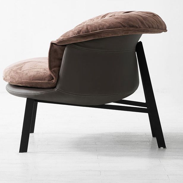 Solid Color Accent Room Chair Mid-century Living Room Lounge Chair Clearhalo 'Accent Chairs' 'accent_chairs' 'Chairs & Seating' 'furn' 'furn_accent_chairs' 'Furniture' 'Living Room Furniture' 1200x1200_a4b60fb8-4e55-4da3-abee-4dca3a8a9273