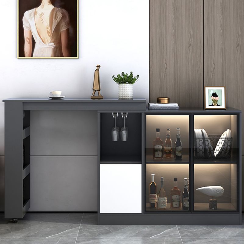Contemporary Style Rectangle Wood Bar Height Table for Living Room Clearhalo 'Bar Furniture' 'Bar Tables' 'bar_tables' 'furn' 'furn_bar_tables' 'Furniture' 'Kitchen & Dining Furniture' 1200x1200_a4b74b90-78f5-42f0-abe4-7198c7c591ef