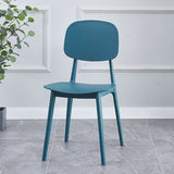 Contemporary Kitchen Dining Side Chair Open Back Plastic Chair
