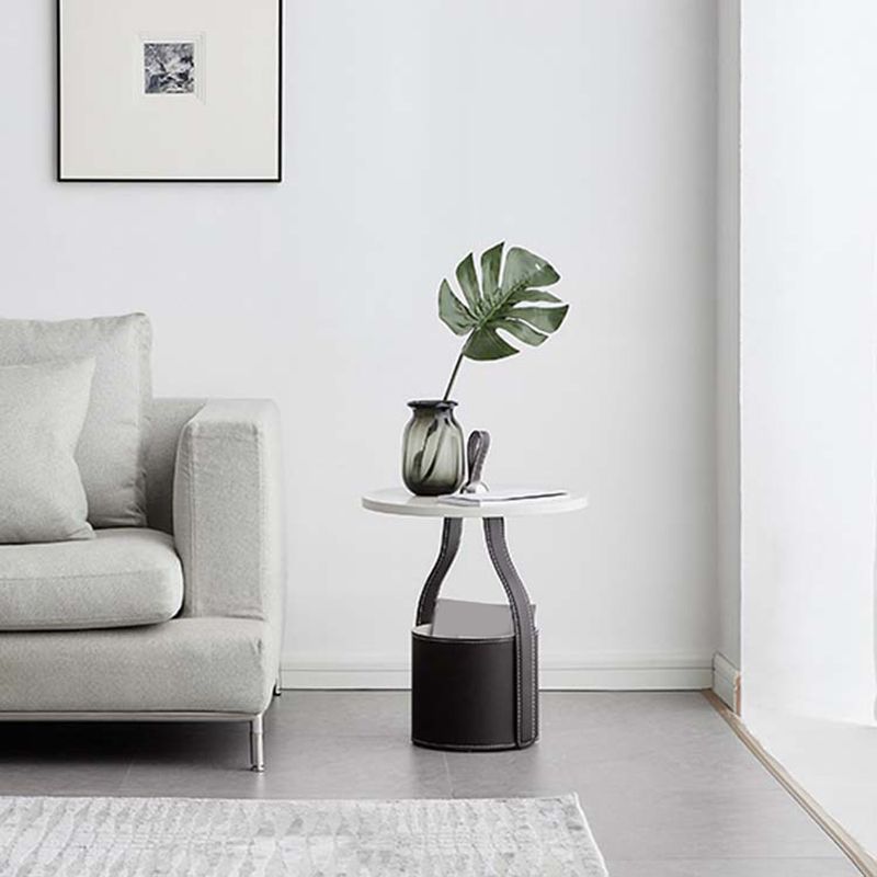 Tavolo laterale contemporaneo Piedistale con portata del soggiorno rotondo tavolo