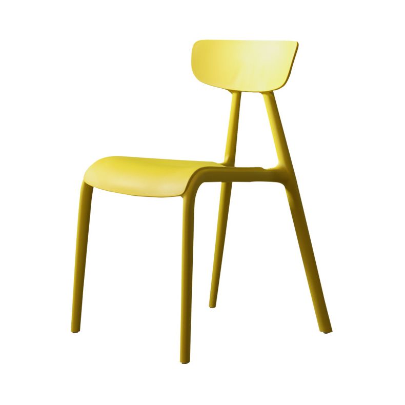 Minimalist Style Plastic Armless Chair Open Back Dining Side Chair for Home Use Clearhalo ' kitchen&dining_furn' 'Dining Chairs' 'Dining Tables & Seating' 'dining_chair' 'furn' 'furn_dining_chair' 'Furniture' 'furniture_dining_chair' 'Kitchen & Dining Furniture' 'kitchen' 1200x1200_a4baa4fe-32ea-4a1c-8553-d0537a3af16e