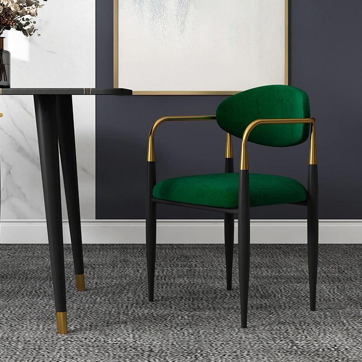 Minimalist Arm Open Back Side Chairs Upholstered Side Chairs Clearhalo 'Dining Chairs' 'Dining Tables & Seating' 'dining_chair' 'Furniture' 'furniture_dining_chair' 'Kitchen & Dining Furniture' 1200x1200_a4bc1217-88aa-4f3d-865a-90e067b7b6d3