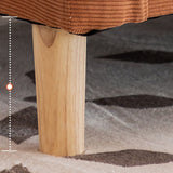 Canapé contemporain avec 2 oreillers en arrière et rangement en bois massif