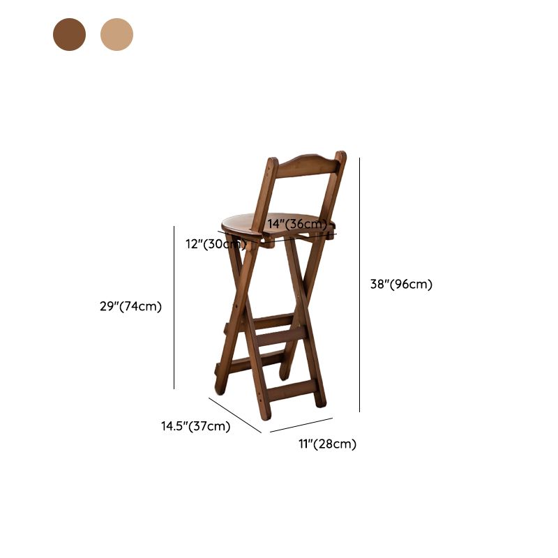 Eigentijdse vouwende eetgelegenheid krukken massieve houten barkrukken met voetsteun