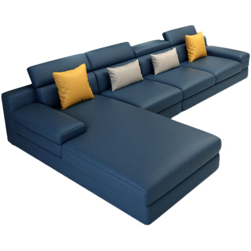 Contemporary High Back Sectionals 35.43"High 5-Seat Square Arm Sofa for Apartment Clearhalo 'furn' 'furn_sectionals' 'Furniture' 'furniture_sectionals' 'kitchen' 'kitchen_sectionals' 'Living Room Furniture' 'Sectionals' 1200x1200_a4bdc24a-1ea4-4d0a-a016-6935ac7f3c95