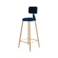 Glam Armless Counter Stool Iron Household Bar Stool with Cushion and Pedal Clearhalo 'Bar Furniture' 'Bar Stools' 'bar_stools' 'furn' 'furn_bar_stools' 'furniture_bar_stools' 'Kitchen & Dining Furniture' 'kitchen&dining_furn' 'kitchen' 'kitchen_furn' Furniture' 1200x1200_a4bef645-0825-4927-b4b7-70a6dfddb509