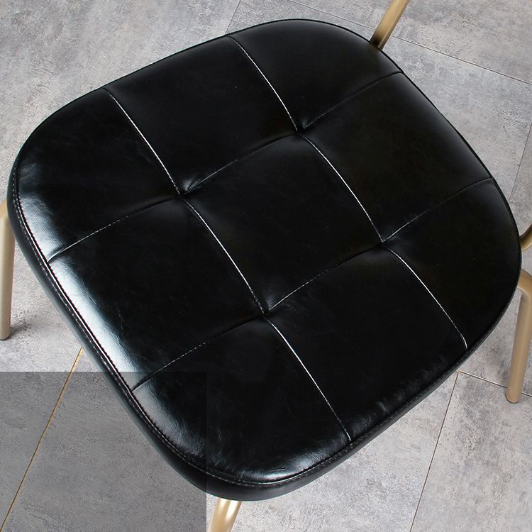 Industrial Style PU Leather Dining Chairs Open Back Dining Armless Side Chairs Clearhalo ' kitchen&dining_furn' 'Dining Chairs' 'Dining Tables & Seating' 'dining_chair' 'furn' 'furn_dining_chair' 'Furniture' 'furniture_dining_chair' 'Kitchen & Dining Furniture' 'kitchen' 1200x1200_a4c23bef-f82b-4859-baf4-e6d4c4b0bb86