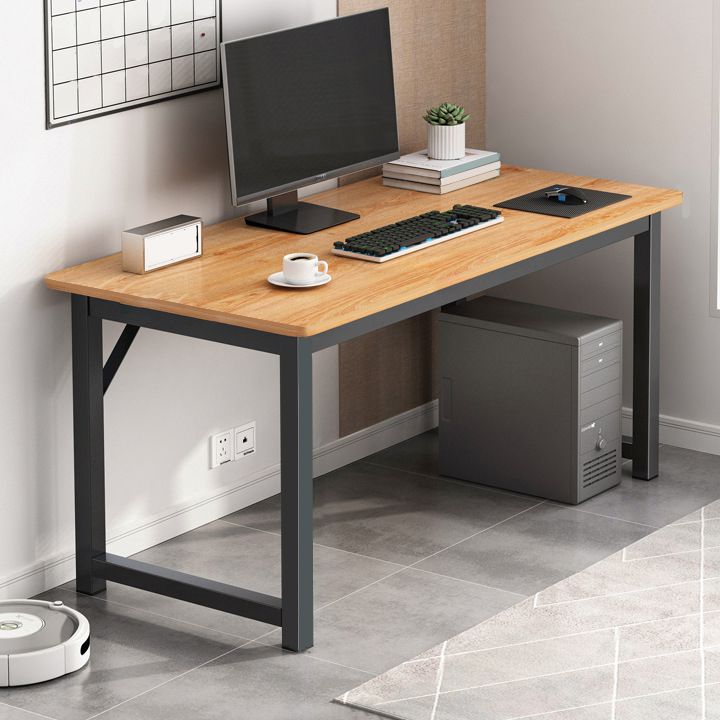 28.7 "H Desk di scrittura contemporanea rettangolare in legno da ufficio