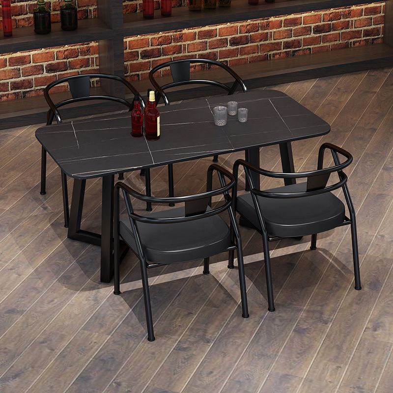 Industrial Rectangle Dining Table Sintered Stone Table with Double Pedestal Clearhalo ' dining_table' 'Dining Tables & Seating' 'Dining Tables' 'furn' 'furn_dining_table' 'Furniture' 'furniture_dining_table' 'Kitchen & Dining Furniture' 'kitchen&dining_furn' 'kitchen' 'kitchen_dining_table' 1200x1200_a4c572d9-a65c-454a-839e-c2111f21242c