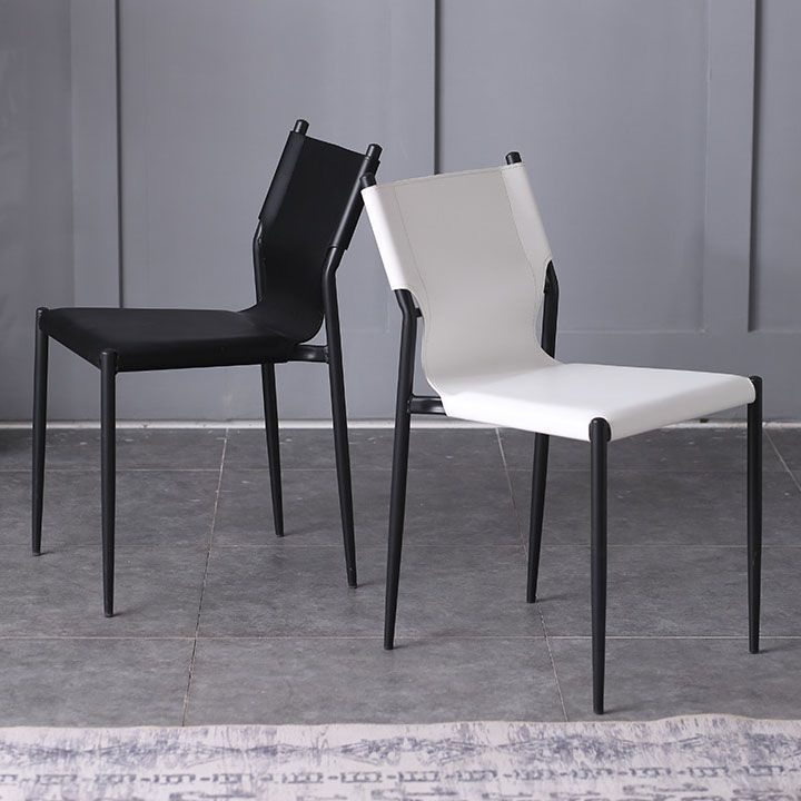 Leather Dining Side Chairs Modern Indoor-Outdoor Chair for Home Clearhalo 'Dining Chairs' 'Dining Tables & Seating' 'dining_chair' 'furn' 'furn_dining_chair' 'Furniture' 'Kitchen & Dining Furniture' 1200x1200_a4c596cc-6351-439d-8697-3e6103b12228