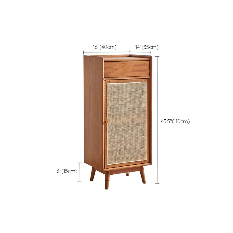 Mid-Century Modern Rectangle Storage Cabinet Natural Finish Accent Cabinet Clearhalo 'Cabinets & Chests' 'cabinets_chests' 'furn' 'furn_cabinets_chests' 'Furniture' 'Living Room Furniture' 1200x1200_a4c75c34-0998-41bc-9c8f-81523e986dbb
