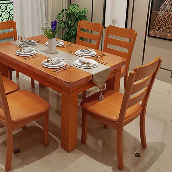 Wood Modern Style Dining Chair Ladder Back Side Chair for Dining Room Clearhalo 'Dining Chairs' 'Dining Tables & Seating' 'dining_chair' 'furn' 'furn_dining_chair' 'Furniture' 'Kitchen & Dining Furniture' 1200x1200_a4ca08f4-dbc5-4e4c-afc4-0508a5dca748