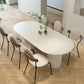 Sintered Stone Table White Dining Table for Kitchen Dining Room
