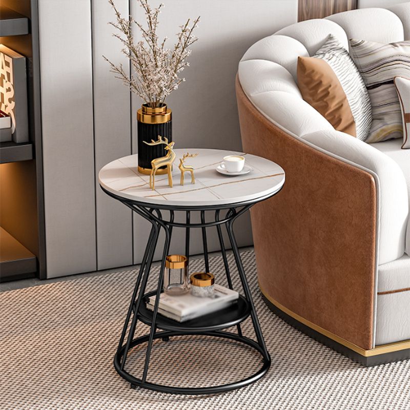 TABELLA ENTERE DI STONE DI MIDCENTICO 19.69 "W X 19.69" X D 21.65 "H Tavolo laterale del telaio H