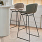 Scandinavian Footrest Living Room Stool Matte Finish PU Leather Barstool Clearhalo 'Bar Furniture' 'Bar Stools' 'bar_stools' 'furn' 'furn_bar_stools' 'Furniture' 'furniture_bar_stools' 'Kitchen & Dining Furniture' 1200x1200_a4cd51cb-6c5a-4c56-9ee4-ab46362a8078