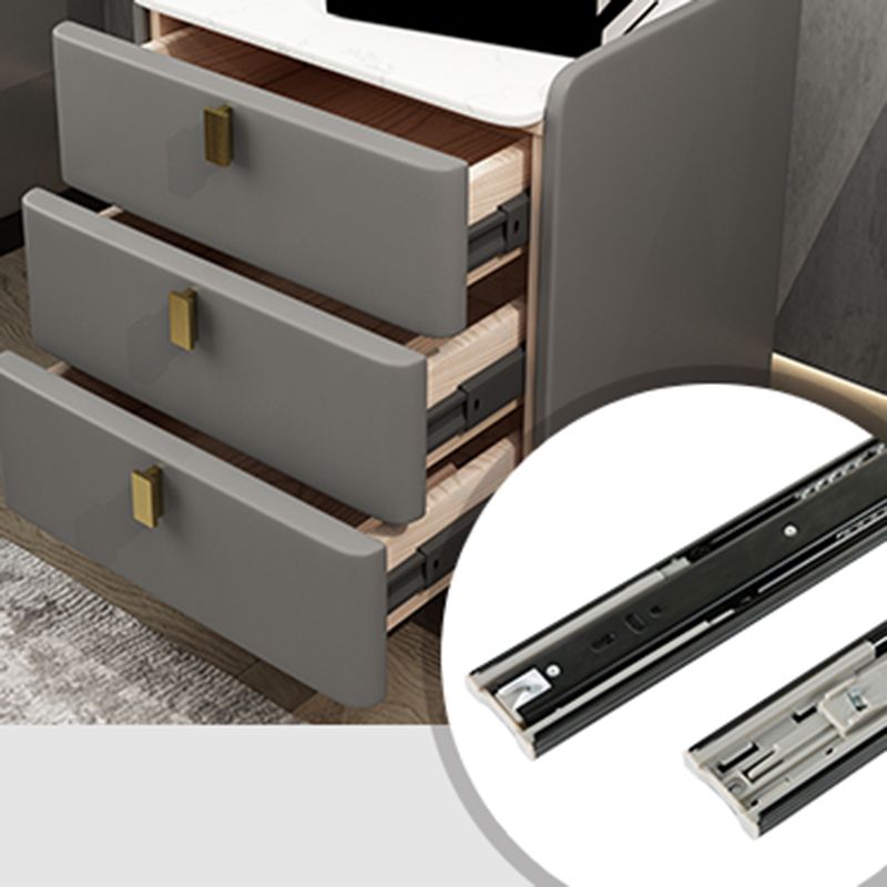 Glam Drawers Included Accent Table Nightstand 22.5" Tall with Legs Clearhalo 'Bedroom Furniture' 'furn' 'furn_night_stand' 'Furniture' 'night_stand' 'Nightstands' 1200x1200_a4ce5865-4721-4884-96f3-c50885a44465