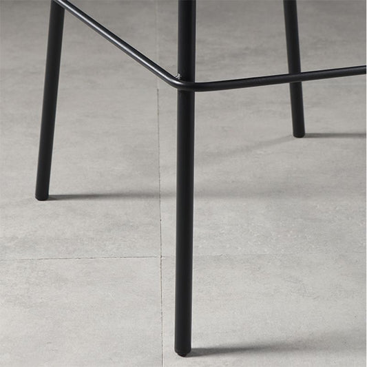 Distressed Leather Simple Barstool Nordic Indoor Tall Stool with Bucket Seat Clearhalo 'Bar Furniture' 'Bar Stools' 'bar_stools' 'furn' 'furn_bar_stools' 'furniture_bar_stools' 'Kitchen & Dining Furniture' 'kitchen&dining_furn' 'kitchen' 'kitchen_furn' Furniture' 1200x1200_a4d07268-8e76-4b09-94b1-3492c0f6b035