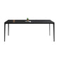 Industrial Style Home Sintered Stone Dining Table Metallic Base Rectangle Table Clearhalo ' dining_table' 'Dining Tables & Seating' 'Dining Tables' 'furn' 'furn_dining_table' 'Furniture' 'furniture_dining_table' 'Kitchen & Dining Furniture' 'kitchen&dining_furn' 'kitchen' 'kitchen_dining_table' 1200x1200_a4d19eb3-4b97-42f3-81bd-4b0ed3186c3c