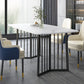 Black Metal Double Pedestal Dining Table Industrial Rectangle Fixed Table Clearhalo 'Dining Tables & Seating' 'Dining Tables' 'dining_table' 'furn' 'furn_dining_table' 'Furniture' 'furniture_dining_table' 'Kitchen & Dining Furniture' 'kitchen' 'kitchen_dining_table' 1200x1200_a4d1bdd9-68ff-48e1-a39d-ceac7f78b122