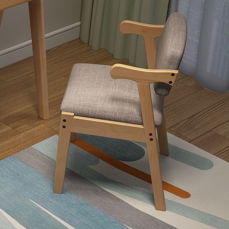 Modern Style Wooden Dining Chair Open Back Single Dining Arm Chair for Kitchen Clearhalo ' kitchen&dining_furn' 'Dining Chairs' 'Dining Tables & Seating' 'dining_chair' 'furn' 'furn_dining_chair' 'Furniture' 'furniture_dining_chair' 'Kitchen & Dining Furniture' 'kitchen' 1200x1200_a4d1fed9-3e1e-41b0-82f4-bbf176886e78