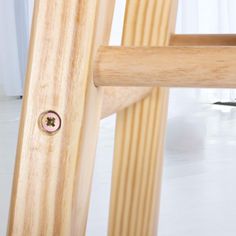 Contemporary Wood Bar Stool Indoor Bar Stool with Wood Seat and Footrest, 1 Piece Clearhalo 'Bar Furniture' 'Bar Stools' 'bar_stools' 'furn' 'furn_bar_stools' 'furniture_bar_stools' 'Kitchen & Dining Furniture' 'kitchen&dining_furn' 'kitchen' 'kitchen_furn' Furniture' 1200x1200_a4d2cb31-334f-479f-ba8b-34c6f0ec543a