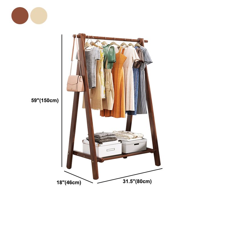 Modern Coat Rack Wooden Shelf Storage Coat Hanger in Bedroom Room Clearhalo 'Entry & Mudroom Furniture' 'furn' 'furn_hall_tree_coat_racks' 'Furniture' 'Hall Trees & Coat Racks' 'hall_tree_coat_racks' 1200x1200_a4d2e2d3-f226-4eaf-97ec-03da3b8ae078