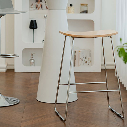 Industrial Metal Counter Stools Saddle Seat Counter Stool for Living Room