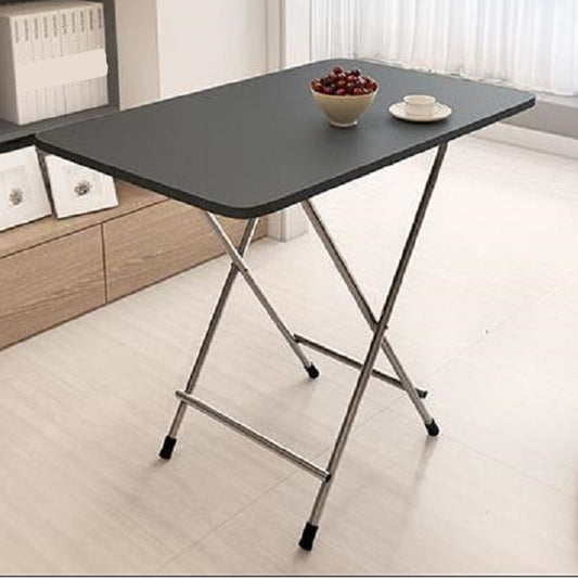 Wooden and Metal Table Mid-Century Modern Style Minimalist Home Dining Table