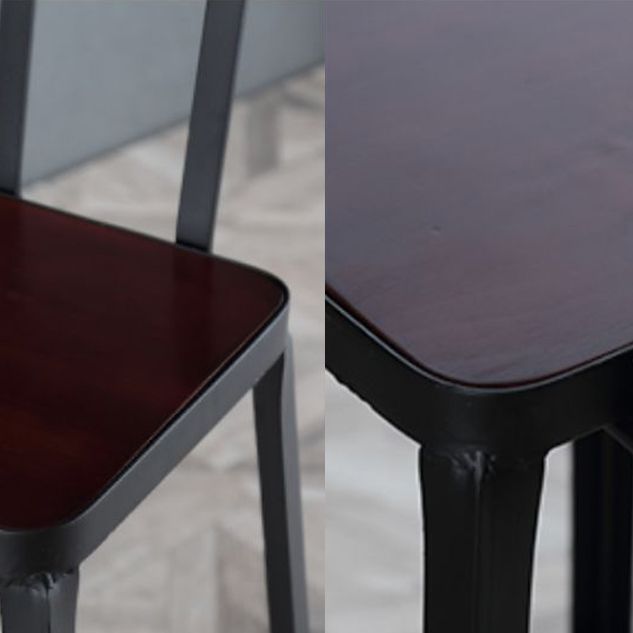 Industrial Armless Counter Stool Iron Cafe Bar Stool with Leather Cushion Clearhalo 'Bar Furniture' 'Bar Stools' 'bar_stools' 'furn' 'furn_bar_stools' 'Furniture' 'furniture_bar_stools' 'Kitchen & Dining Furniture' 1200x1200_a4d4ad92-d9ca-48cb-b86d-52d33243c3b8