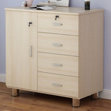 Contemporary Wood Accent Cabinet with Drawer Rectangle Side Cabinet