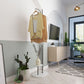 Modern Metal Hall Standing Storage Stfelf Entryway Kit Hooks Hall Tree