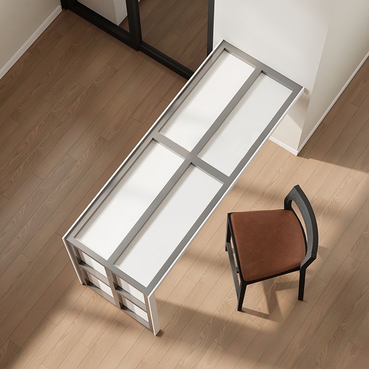 Modern White Sintered Stone Dining Bar Table for Kitchen Dining Room Clearhalo 'Bar Furniture' 'Bar Tables' 'bar_tables' 'furn' 'furn_bar_tables' 'Furniture' 'Kitchen & Dining Furniture' 1200x1200_a4df1e82-4d70-47cd-b81c-a93eb4b445ce