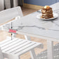 Modern White Dining Table Sintered Stone Drop-Leaf Dining Table for Home Use Clearhalo ' dining_table' 'Dining Tables & Seating' 'Dining Tables' 'furn' 'furn_dining_table' 'Furniture' 'furniture_dining_table' 'Kitchen & Dining Furniture' 'kitchen&dining_furn' 'kitchen' 'kitchen_dining_table' 1200x1200_a4df4ce5-baa7-44dd-ab15-4f2670391452