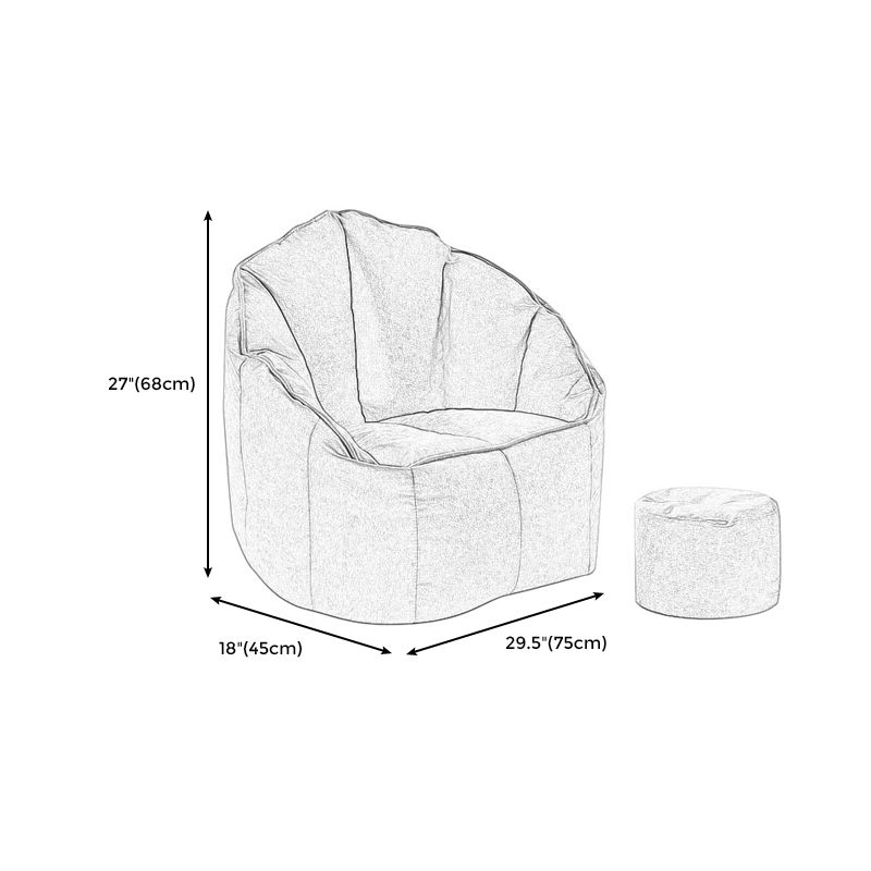 29.5 Wide Armchair Velvet Modern Accent Armchair with Ottoman Clearhalo 'Accent Chairs' 'accent_chairs' 'Chairs & Seating' 'furn' 'furn_accent_chairs' 'Furniture' 'Living Room Furniture' 1200x1200_a4e0a0bd-c8b0-4e19-8c85-5ccab3e3e97d