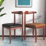 Silla de comedor de lino contemporánea muebles laterales de comedor abiertos en acabado mate para interiores